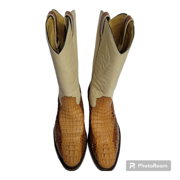 Dior Women's Leather & Crocodile Western Boots Size: 11 NWOT - Picture 3 of 9